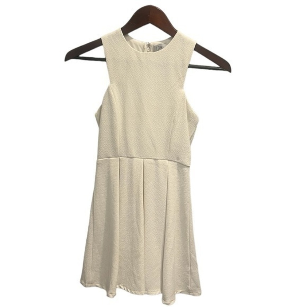 Tobi White A-line Zip Up Cocktail Dress